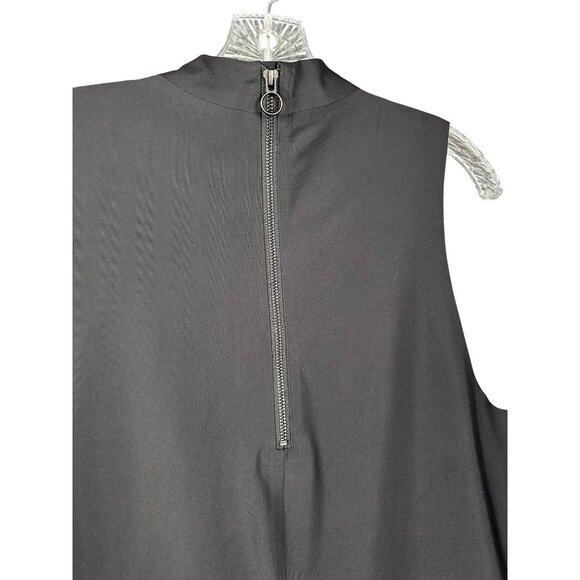 Athleta Sleeveless Stretch Mini Dress Black XL TALL High Neck Active Athleisure - Picture 6 of 11
